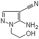 5-Amino-4-cyano-1-(2-hydroxyethyl)pyrazole molecular structure (CAS 5346-53-2)