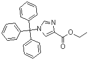 Ethyl 1-trityl-1H-imidazole-4-carboxylate molecular structure (CAS 53525-60-3)