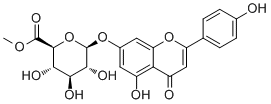 Apigenin 7-O-methylglucuronide molecular structure (CAS 53538-13-9)