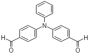 structure of CAS# 53566-95-3, N,N-Bis-(p-formylphenyl)phenylamine;4,4'-Diformyltriphenylamine; Bis(4-formylphenyl)aniline; Bis(4-formylphenyl)phenylamine