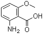 2-Amino-6-methoxybenzoic acid molecular structure (CAS 53600-33-2)