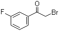 结构式 CAS# 53631-18-8, 2-溴-3'-氟苯乙酮; 2-溴代间氟苯乙酮