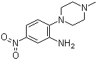 结构式 CAS# 5367-66-8, 2-(4-甲基哌嗪-1-基)-5-硝基苯胺