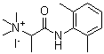 Trimethyl[1-(2,6-xylylcarbamoyl)ethyl]ammonium iodide molecular structure (CAS 5369-07-3)