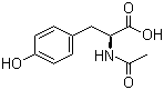 N-乙酰-L-酪氨酸分子结构 (CAS 537-55-3)