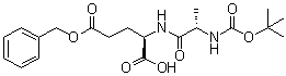 N-[N-[(1,1-Dimethylethoxy)carbonyl]-L-alanyl]-D-glutamic acid 5-(phenylmethyl) ester molecular structure (CAS 53759-36-7)