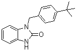 1-[[4-(1,1-Dimethylethyl)phenyl]methyl]-1,3-dihydro-2H-benzimidazol-2-one molecular structure (CAS 537702-33-3)