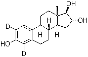 结构式 CAS# 53866-32-3, 雌三醇-2,4-D2