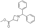 structure of CAS# 53871-06-0, Methyl 1-(diphenylmethyl)azetidine-3-carboxylate;1-(Diphenylmethyl)azetidine-3-carboxylic acid methyl ester; 1-Benzhydrylazetidine-3-carboxylic acid methyl ester