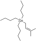 Tributyl(3-methyl-2-buten-1-yl))stannane molecular structure (CAS 53911-92-5)