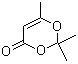 2,2,6-三甲基-4H-1,3-二噁英-4-酮分子结构 (CAS 5394-63-8)