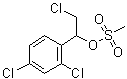 结构式 CAS# 53984-39-7, 2,4-二氯-alpha-(氯甲基)苯甲醇甲烷磺酸酯