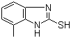 结构式 CAS# 53988-10-6, 2-硫醇基甲基苯并咪唑; 橡胶防老剂 MMBI