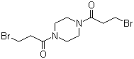 1,4-Bis(3-bromo-1-oxopropyl)piperazine molecular structure (CAS 54-91-1)
