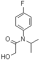 structure of CAS# 54041-17-7, Flufenacet alcohol;N-(4-Fluorophenyl)-2-hydroxy-N-(1-methylethyl)acetamide