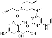 Tofacitinib citrate molecular structure (CAS 540737-29-9)