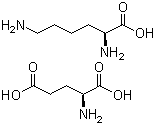 L-Lysine L-glutamate molecular structure (CAS 5408-52-6)
