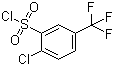 structure of CAS# 54090-08-3, 2-Chloro-5-(trifluoromethyl)benzenesulfonyl chloride;2-Chloro-5-(trifluoromethyl)benzenesulphonyl chloride