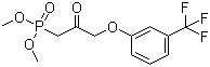 Dimethyl [2-oxo-3-[3-(trifluoromethyl)phenoxy]propyl]phosphonate molecular structure (CAS 54094-19-8)