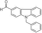 结构式 CAS# 54117-37-2, 9-苄基-9H-咔唑-3-甲醛