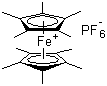 Decamethylferrocenium hexafluorophosphate molecular structure (CAS 54182-44-4)
