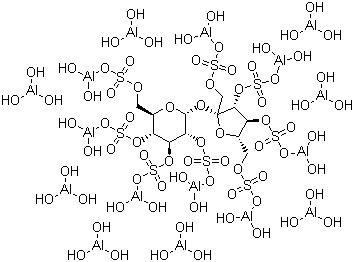 结构式 CAS# 54182-58-0, 硫糖铝; 蔗糖硫酸酯铝