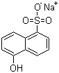 Sodium 5-hydroxynaphthalene-1-sulphonate molecular structure (CAS 5419-77-2)