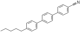 structure of CAS# 54211-46-0, 4-Cyano-4'-pentylterphenyl;4-[4-(4-pentylphenyl)phenyl]benzonitrile