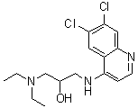 1-[(6,7-Dichloro-4-quinolyl)amino]-3-diethylamino-2-propanol molecular structure (CAS 5423-78-9)