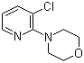 3-Chloro-2-morpholinopyridine molecular structure (CAS 54231-36-6)