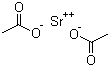 Strontium acetate molecular structure (CAS 543-94-2)