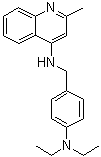 N-[[4-(Diethylamino)phenyl]methyl]-2-methyl-4-quinolinamine molecular structure (CAS 5430-95-5)