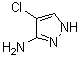 3-Amino-4-chloro-1H-pyrazole molecular structure (CAS 54301-34-7)