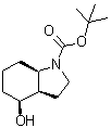 (3aR,4S,7aR)-Octahydro-4-hydroxy-1H-indole-1-carboxylic acid 1,1-dimethylethyl ester molecular structure (CAS 543910-49-2)