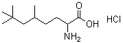2-Amino-5,7,7-trimethyloctanoic acid hydrochloride molecular structure (CAS 5440-38-0)