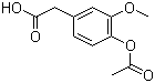 4-Acetoxy-3-methoxyphenylacetic acid molecular structure (CAS 5447-38-1)