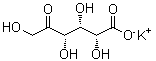 结构式 CAS# 5447-60-9, 5-氧代葡萄糖酸钾