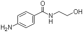 结构式 CAS# 54472-45-6, 4-氨基苯甲酰胺基乙醇; 对氨基苯甲酰胺基乙醇