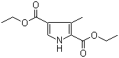 3-甲基-1H-吡咯-2,4-二羧酸二乙酯分子结构 (CAS 5448-16-8)