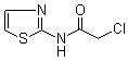 结构式 CAS# 5448-49-7, 2-(2-氯乙酰胺基)噻唑