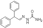 Diphenylacetaldehyde semicarbazone molecular structure (CAS 5449-28-5)