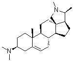 structure of CAS# 546-06-5, Conessine;Conessin; NSC 119994; Neriine; N',18-Dihydro-N,N,N'-trimethylconkurchine; Roquessine; Wrightine