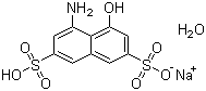 结构式 CAS# 5460-09-3, 8-氨基-1-萘酚-3,6-二磺酸单钠盐; 1-氨基-8-萘酚-3,6-二磺酸单钠盐; 4-氨基-5-羟基萘-2,7-二磺酸单钠盐; H 酸单钠盐