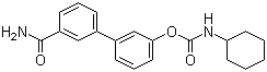 structure of CAS# 546141-08-6, KDS 4103;N-Cyclohexylcarbamic acid 3'-(aminocarbonyl)[1,1'-biphenyl]-3-yl ester; URB 597