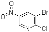 结构式 CAS# 5470-17-7, 2-氯-3-溴-5-硝基吡啶
