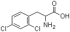 structure of CAS# 5472-68-4, 2,4-Dichlorophenylalanine;DL-3-(2,4-Dichlorophenyl)alanine