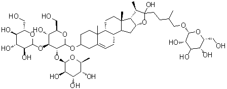 structure of CAS# 54848-30-5, Protogracillin;Lilioglycoside R