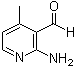 结构式 CAS# 54856-60-9, 2-氨基-4-甲基-3-吡啶甲醛