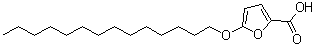 5-(十四烷氧基)-2-呋喃羧酸分子结构 (CAS 54857-86-2)