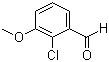 结构式 CAS# 54881-49-1, 2-氯-3-甲氧基苯甲醛
